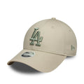 LA Dodgers Womens MLB League Essential Light Beige 9FORTY Adjustable Cap-klyvox