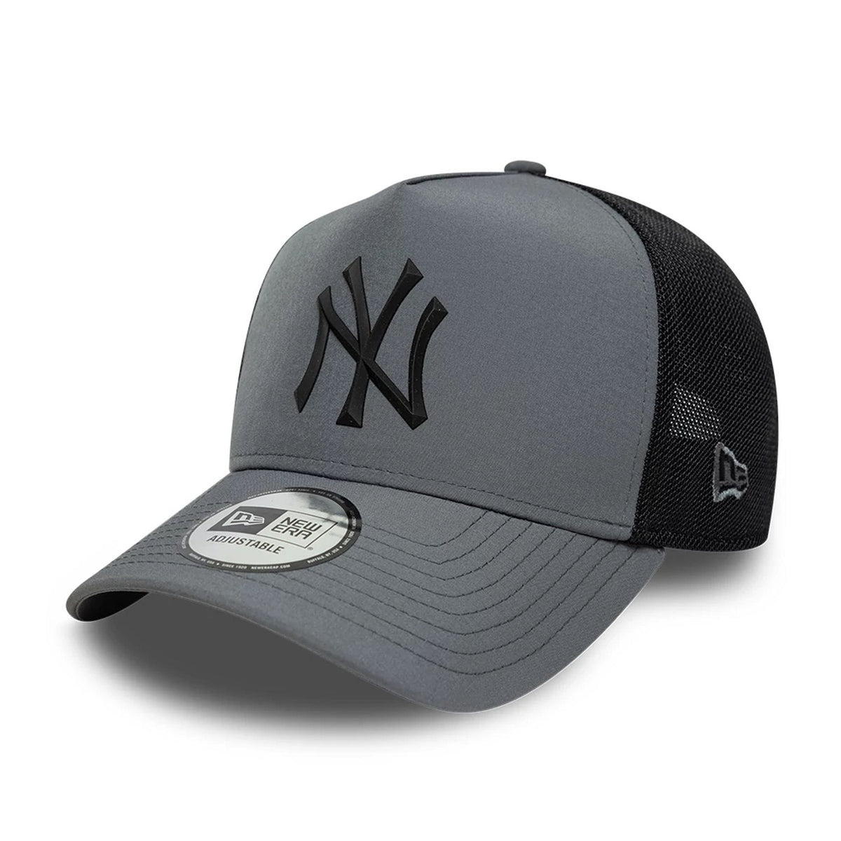New York Yankees MLB Sport Charcoal 9FORTY E-Frame Trucker Adjustable Cap-klyvox