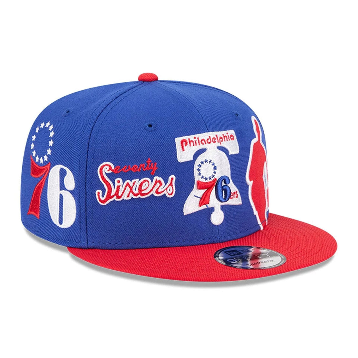 76ers NBA Hardwood Classic ASG Blue 9FIFTY Snapback Adjustable Cap-klyvox