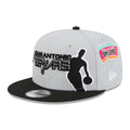 Spurs NBA Hardwood Classic ASG Grey 9FIFTY Snapback Adjustable Cap-klyvox