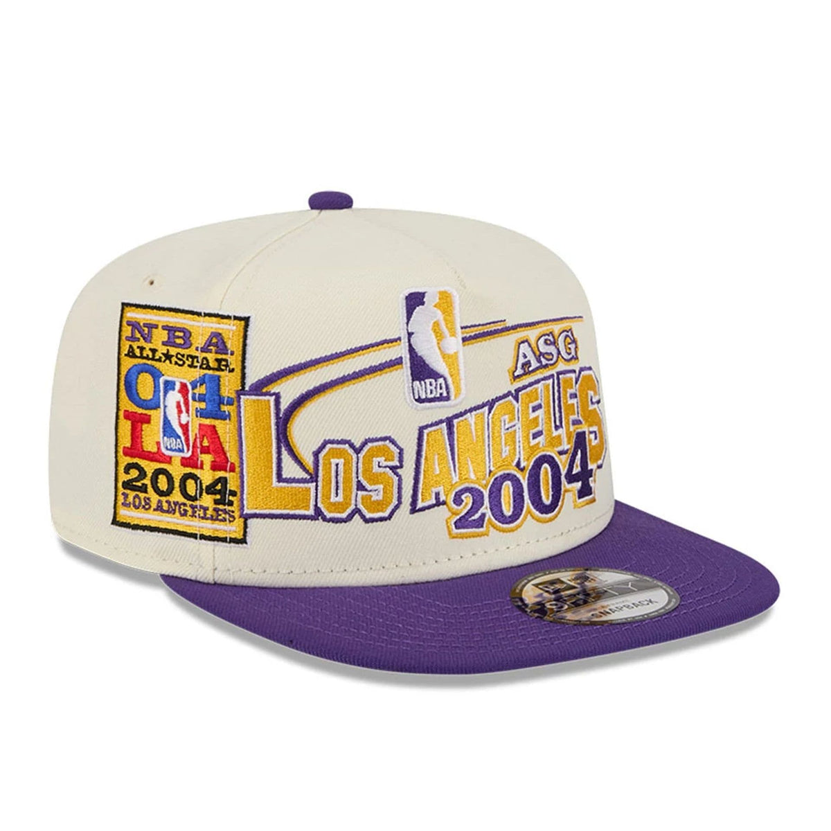 LA Lakers NBA Hardwood Classic ASG White 9FIFTY A-Frame Snapback Cap-klyvox