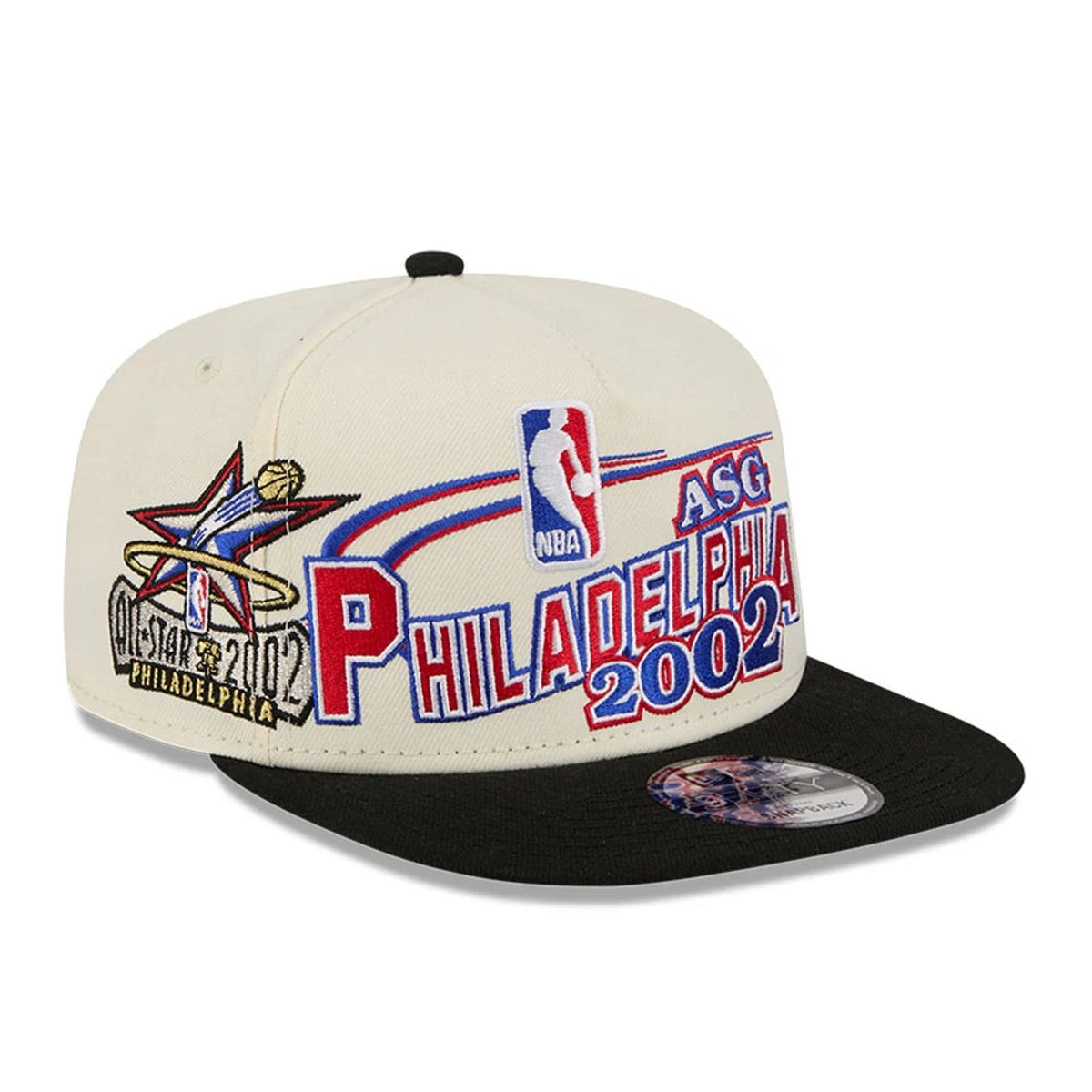 76ers NBA Hardwood Classic ASG White 9FIFTY A-Frame Snapback Cap-klyvox