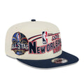 Pelicans NBA Hardwood Classic ASG White 9FIFTY A-Frame Snapback Cap-klyvox