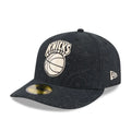 New York Knicks NBA Brushed Cotton Black 59FIFTY Fitted Cap-klyvox