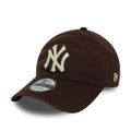 New York Yankees MLB Merino Wool Dark Brown 9TWENTY Adjustable Cap-klyvox