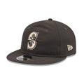 Seattle Mariners MLB Nylon Black Retro Crown 9FIFTY Adjustable Cap-klyvox