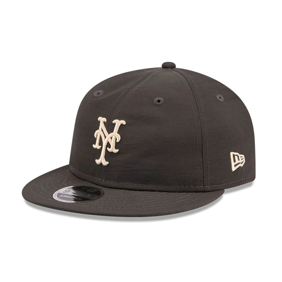 New York Mets MLB Nylon Black Retro Crown 9FIFTY Adjustable Cap-klyvox