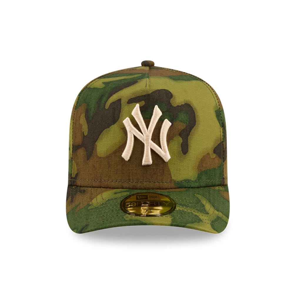 New York Yankees MLB Ripstop Camo 59FORTY A-Frame Fitted Cap-klyvox