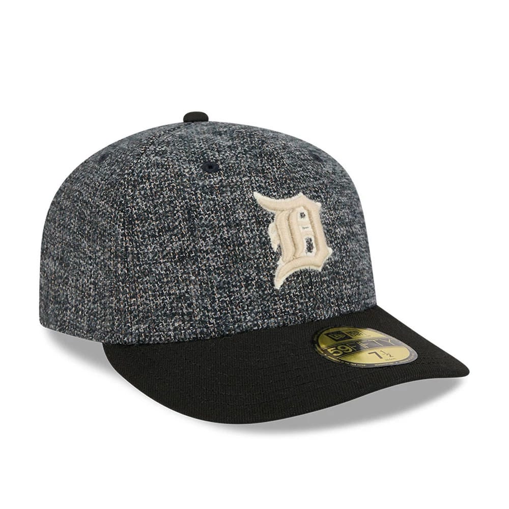 LA Dodgers MLB Tweedy Cotton Black 59FIFTY Fitted Cap-klyvox
