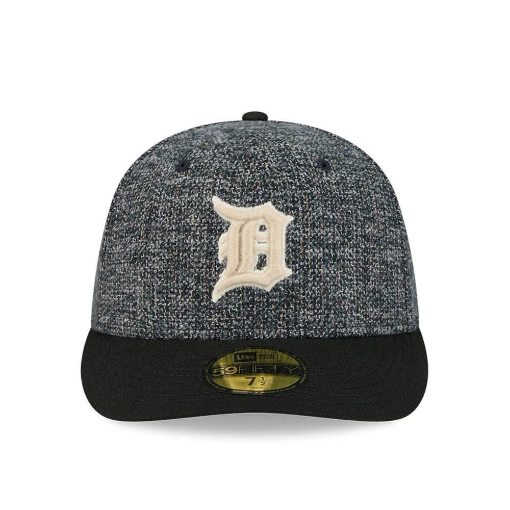 LA Dodgers MLB Tweedy Cotton Black 59FIFTY Fitted Cap-klyvox