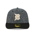 LA Dodgers MLB Tweedy Cotton Black 59FIFTY Fitted Cap-klyvox