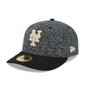 New York Mets MLB Tweedy Cotton Black 59FIFTY Fitted Cap-klyvox