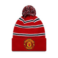 Manchester United FC Infant Stripe Red Cuff knit Beanie Hat-klyvox