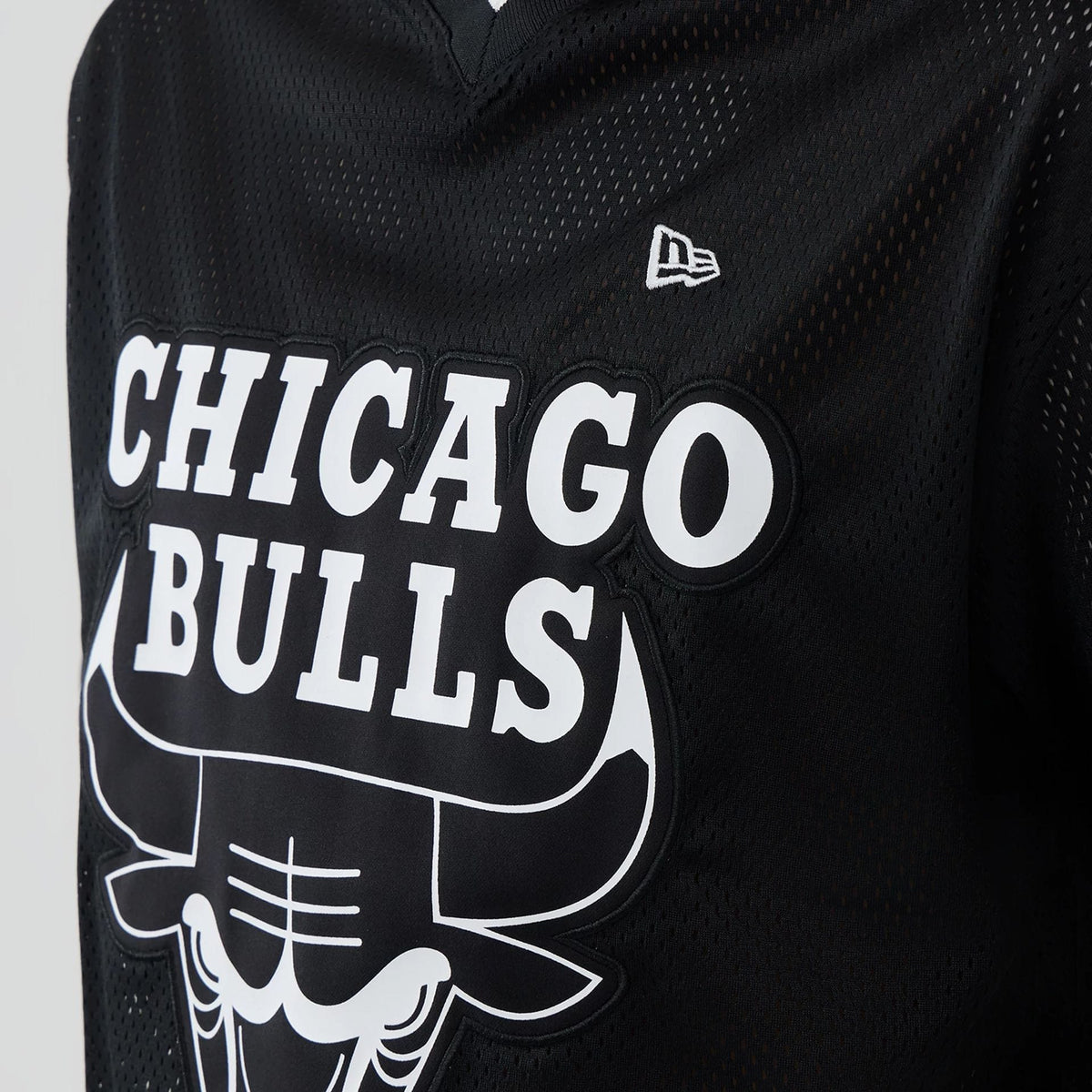 Chicago Bulls NBA Mesh Black Oversized T-Shirt-klyvox