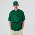 Boston Celtics NBA Mesh Green Oversized T-Shirt-klyvox