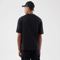 New Era Sticker London Black Oversized T-Shirt-klyvox