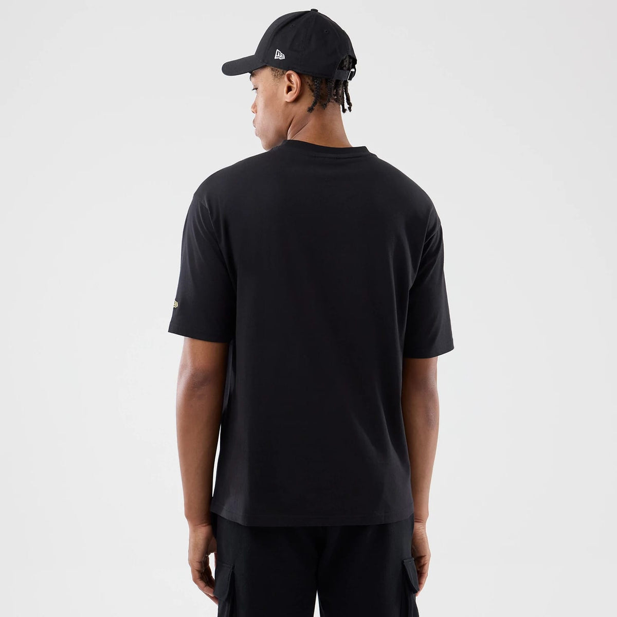 New Era Sticker Madrid Black Oversized T-Shirt-klyvox