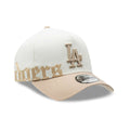 LA Dodgers MLB Gothic Script White 9FORTY A-Frame Cap-klyvox
