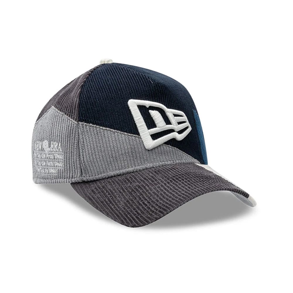 New Era Patchwork Black 9FORTY A-Frame Cap-klyvox