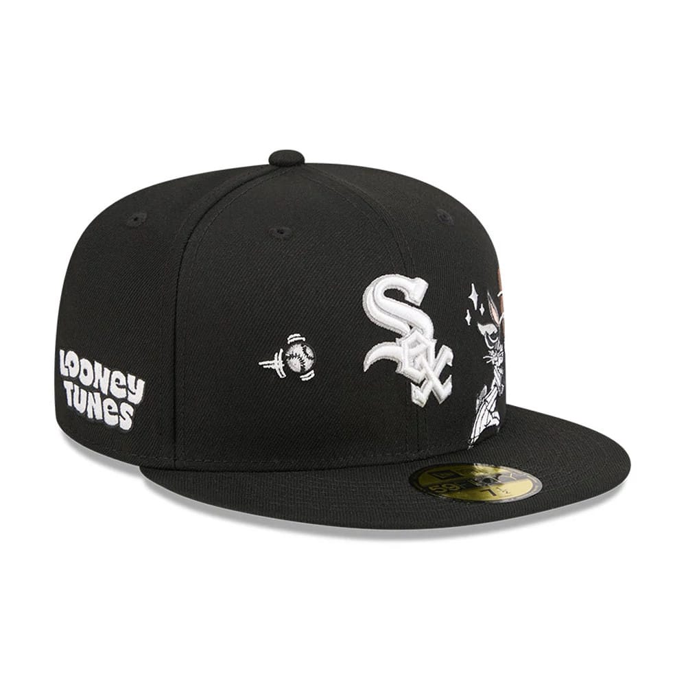 Chicago White Sox MLB X Looney Tunes Bugs Bunny Black 59FIFTY Fitted Cap-klyvox
