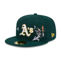 Athletics MLB X Looney Tunes Bugs Bunny Dark Green 59FIFTY Fitted Cap-klyvox