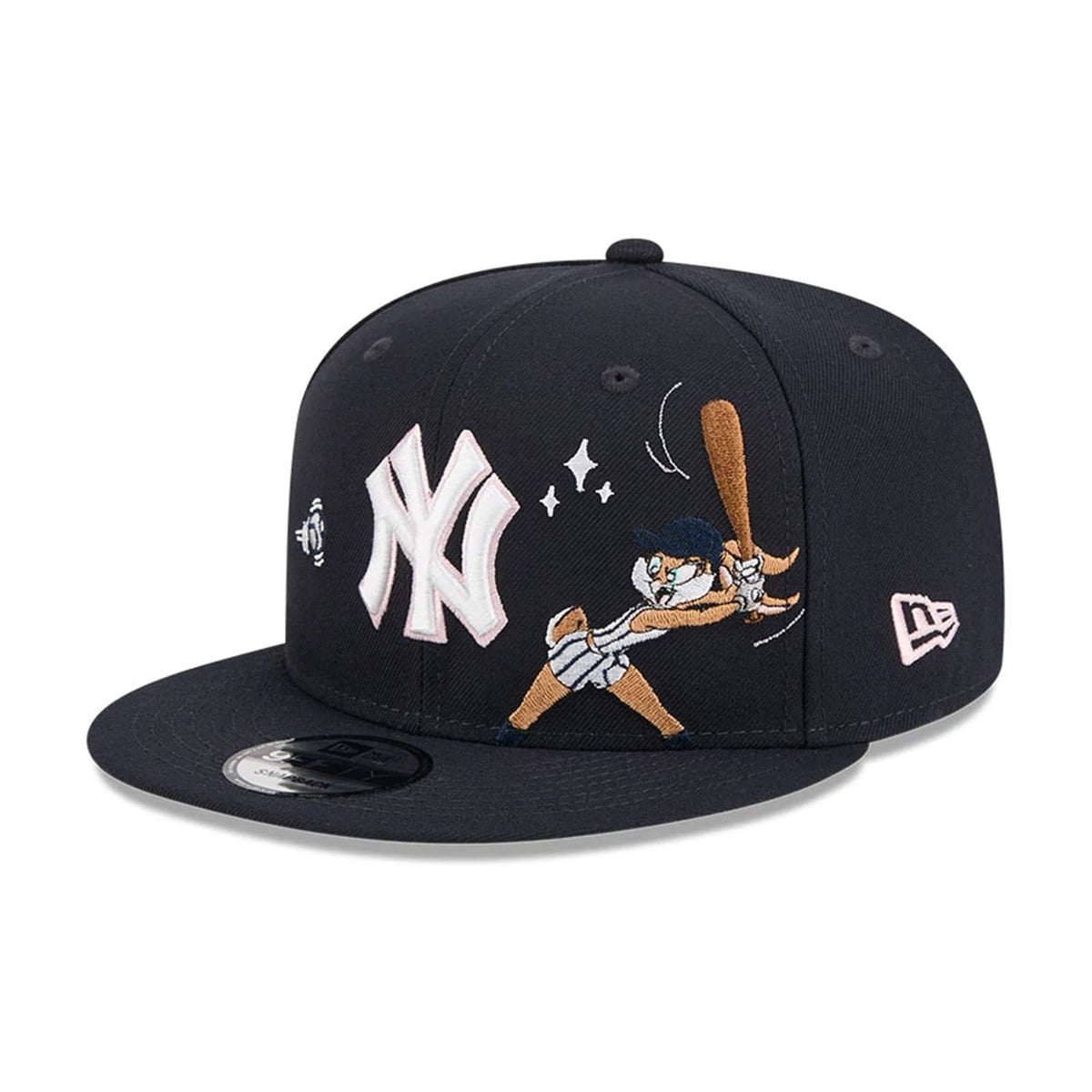 Yankees MLB X Looney Tunes Lola Bunny Navy 9FIFTY Snapback Adjustable Cap-klyvox