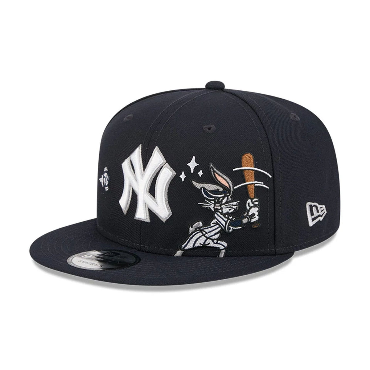 Yankees MLB X Looney Tunes Bugs Bunny Navy 9FIFTY Snapback Adjustable Cap-klyvox