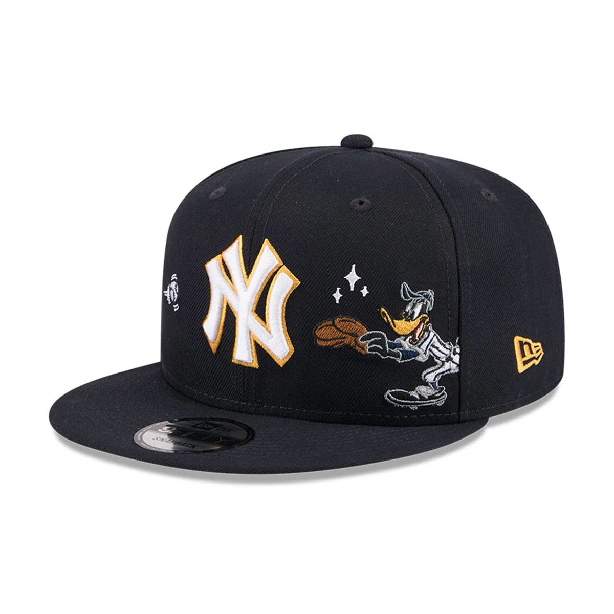 Yankees MLB X Looney Tunes Daffy Duck Navy 9FIFTY Snapback Adjustable Cap-klyvox