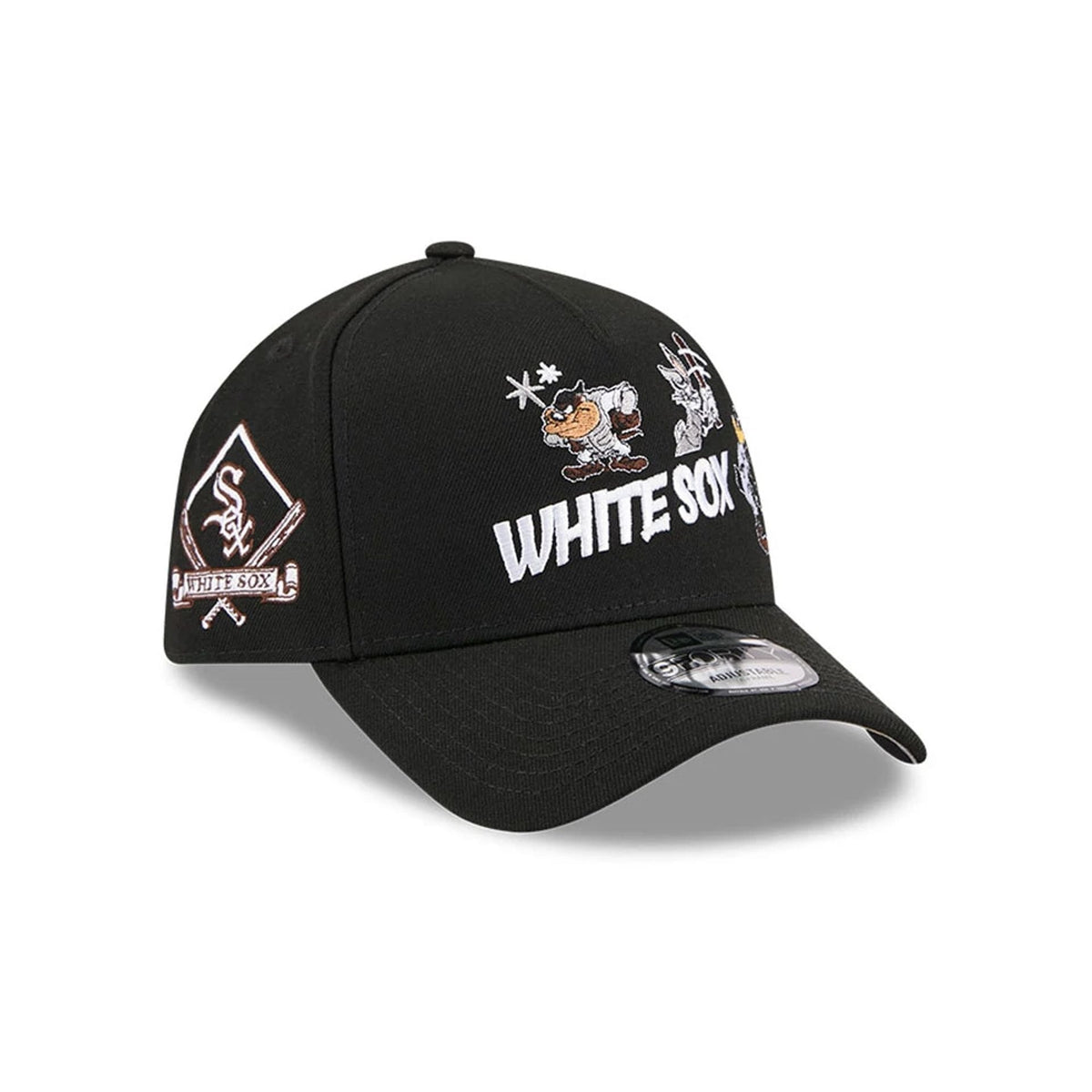 Chicago White Sox MLB X Looney Tunes Black 9FORTY A-Frame Adjustable Cap-klyvox