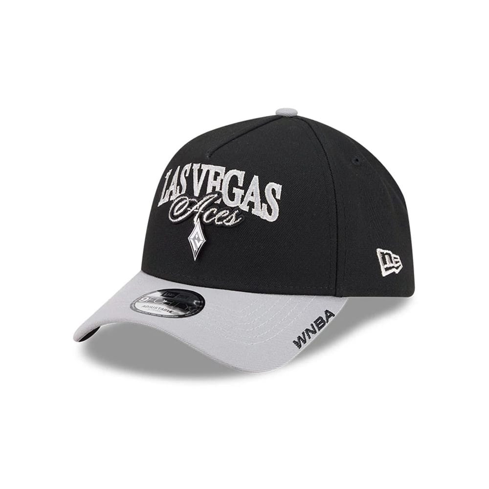 Las Vegas Aces WNBA Tip Off 2026 Black 9FORTY A-Frame Adjustable Cap-klyvox