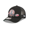 Red Wings NHL Stanley Cup Black 9FORTY M-Crown A-Frame Trucker Adjustable Cap-klyvox