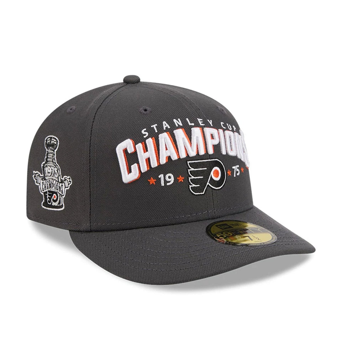 Philadelphia Flyers NHL Stanley Cup Champions Dark Grey 59FIFTY Fitted Cap-klyvox