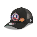 Rangers NHL Stanley Cup Black 9FORTY M-Crown A-Frame Trucker Adjustable Cap-klyvox