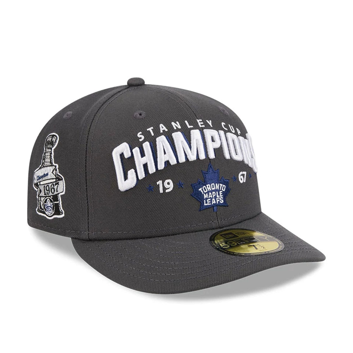 Toronto Maple Leafs NHL Stanley Cup Champions Dark Grey 59FIFTY Fitted Cap-klyvox
