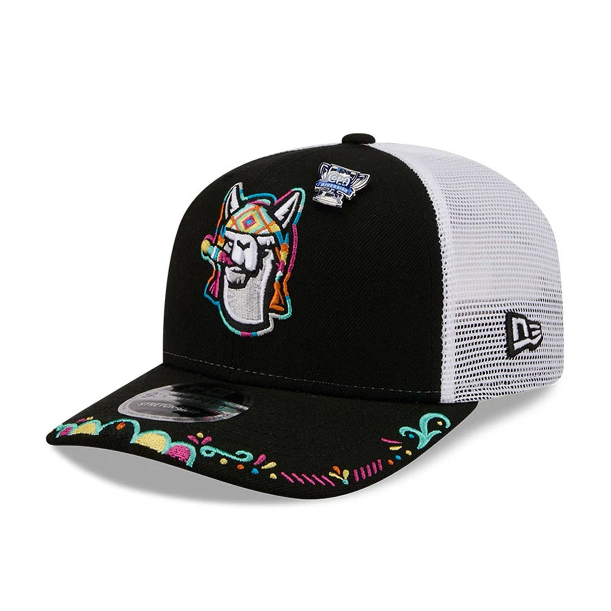 Crawdads MiLB La Copa 2026 Black 9SEVENTY Stretch Snap Adjustable Cap-klyvox