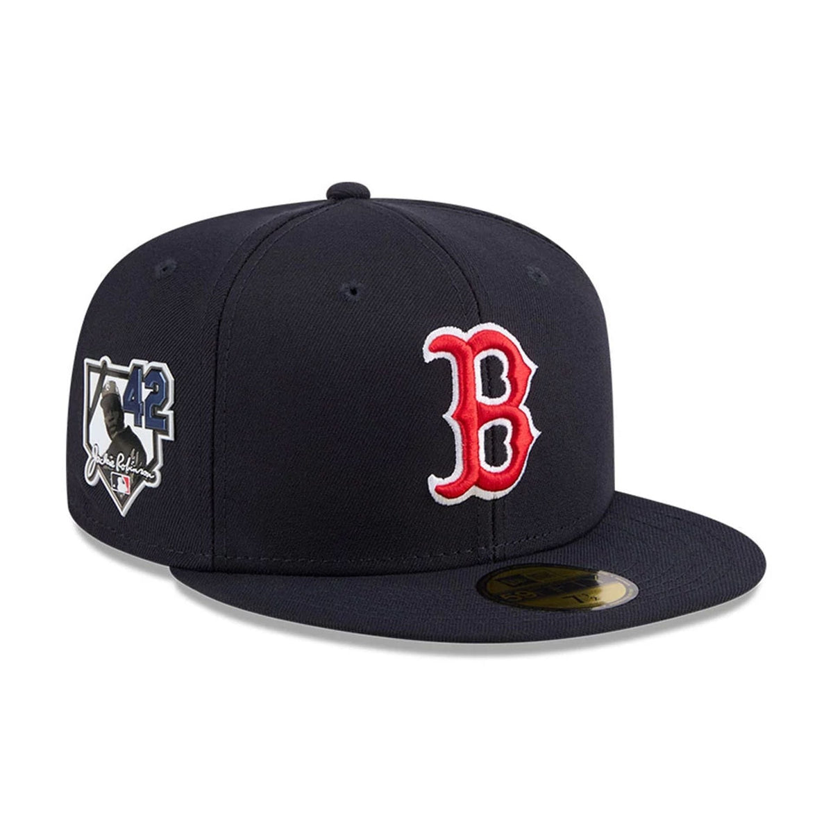 Boston Red Sox MLB Jackie Robinson Navy 59FIFTY Fitted Cap-klyvox