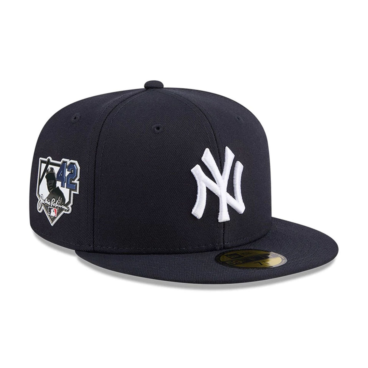 New York Yankees MLB Jackie Robinson Navy 59FIFTY Fitted Cap-klyvox