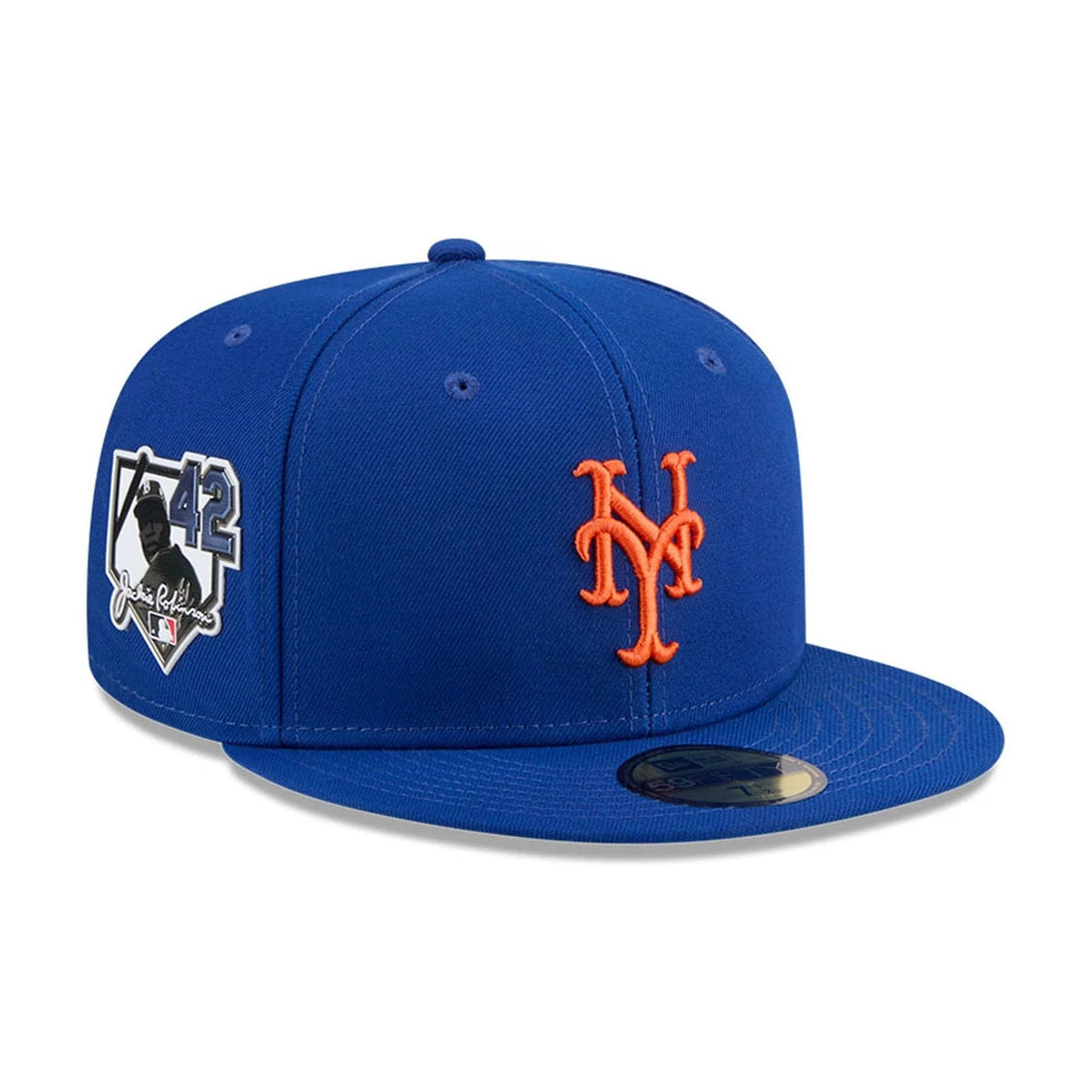New York Mets MLB Jackie Robinson Blue 59FIFTY Fitted Cap-klyvox