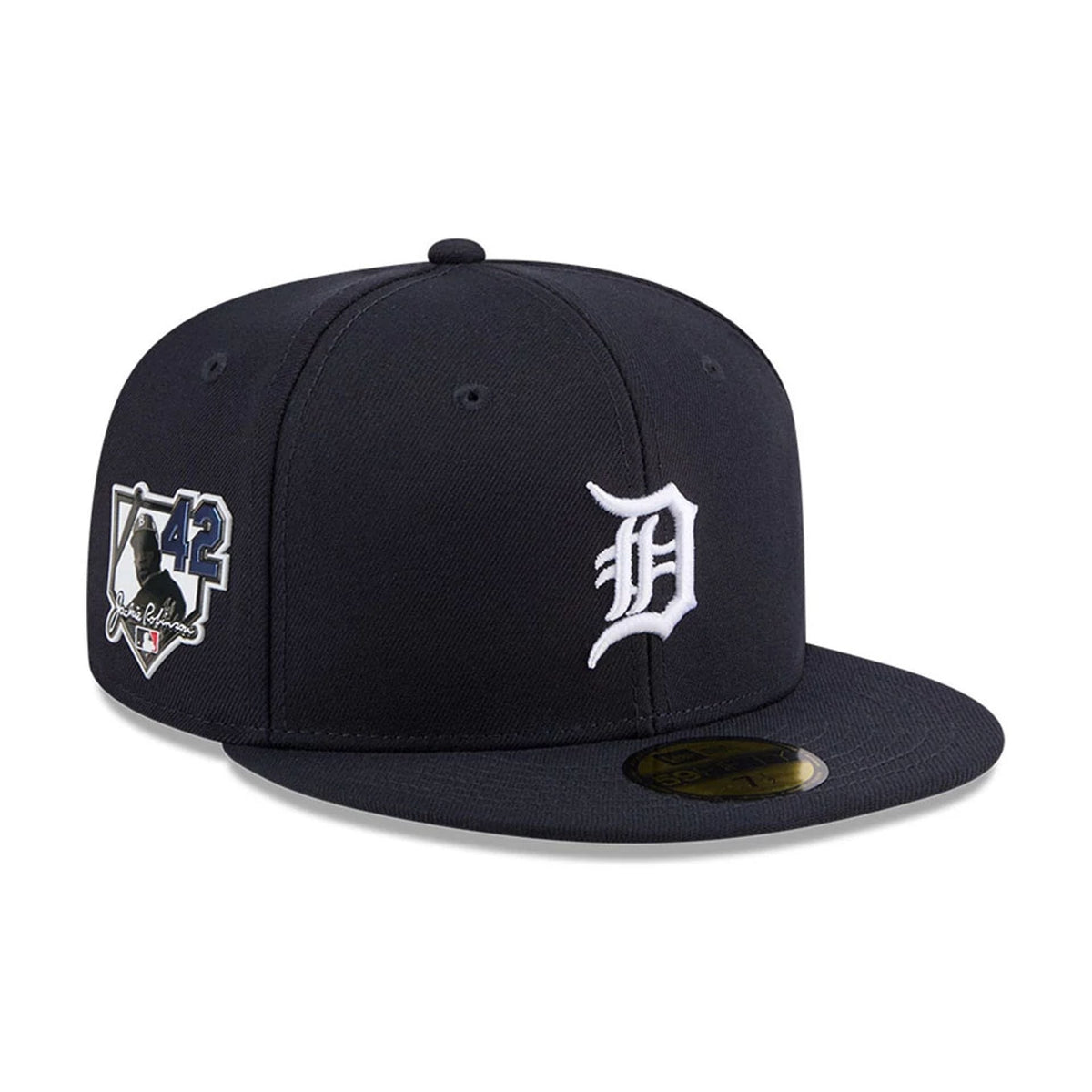 Detroit Tigers MLB Jackie Robinson Navy 59FIFTY Fitted Cap-klyvox