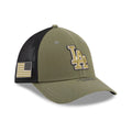LA Dodgers MLB Armed Forces Day 2026 Green 39THIRTY M-Crown Stretch Fit Cap-klyvox
