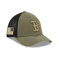 Red Sox MLB Armed Forces Day 2026 Green 39THIRTY M-Crown Stretch Fit Cap-klyvox