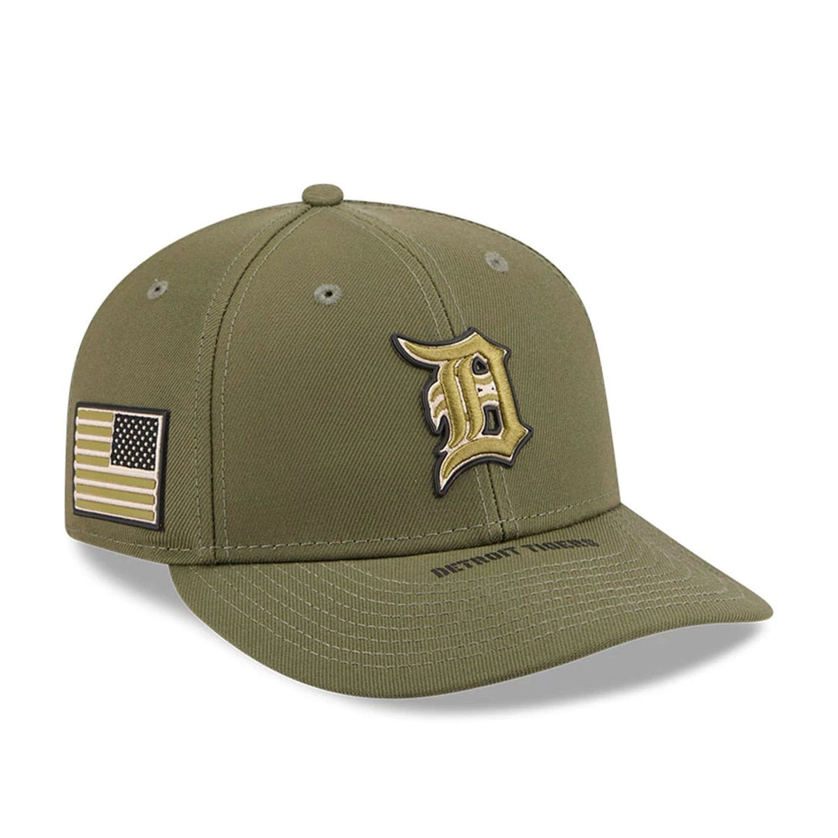 Tigers MLB Armed Forces Day 2026 Green Low Profile 59FIFTY Fitted Cap-klyvox