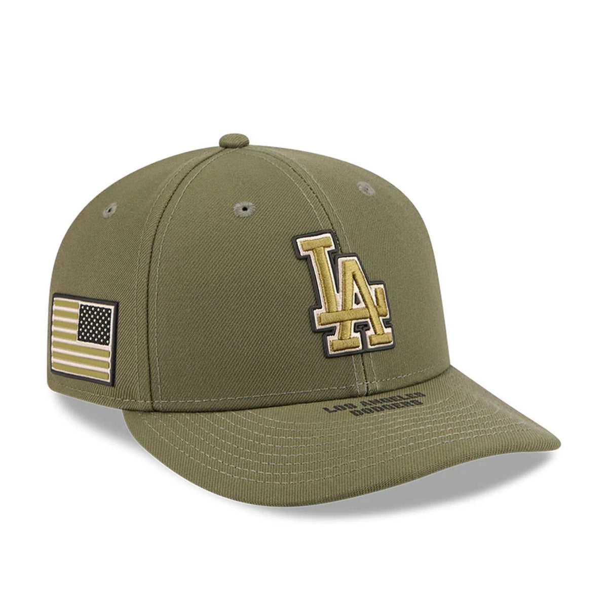 LA Dodgers MLB Armed Forces Day 2026 Green Low Profile 59FIFTY Fitted Cap-klyvox