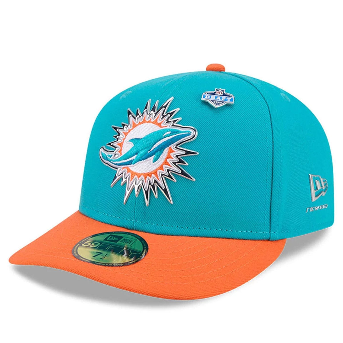 Miami Dolphins NFL Draft 2026 Turquoise 59FIFTY Fitted Cap-klyvox