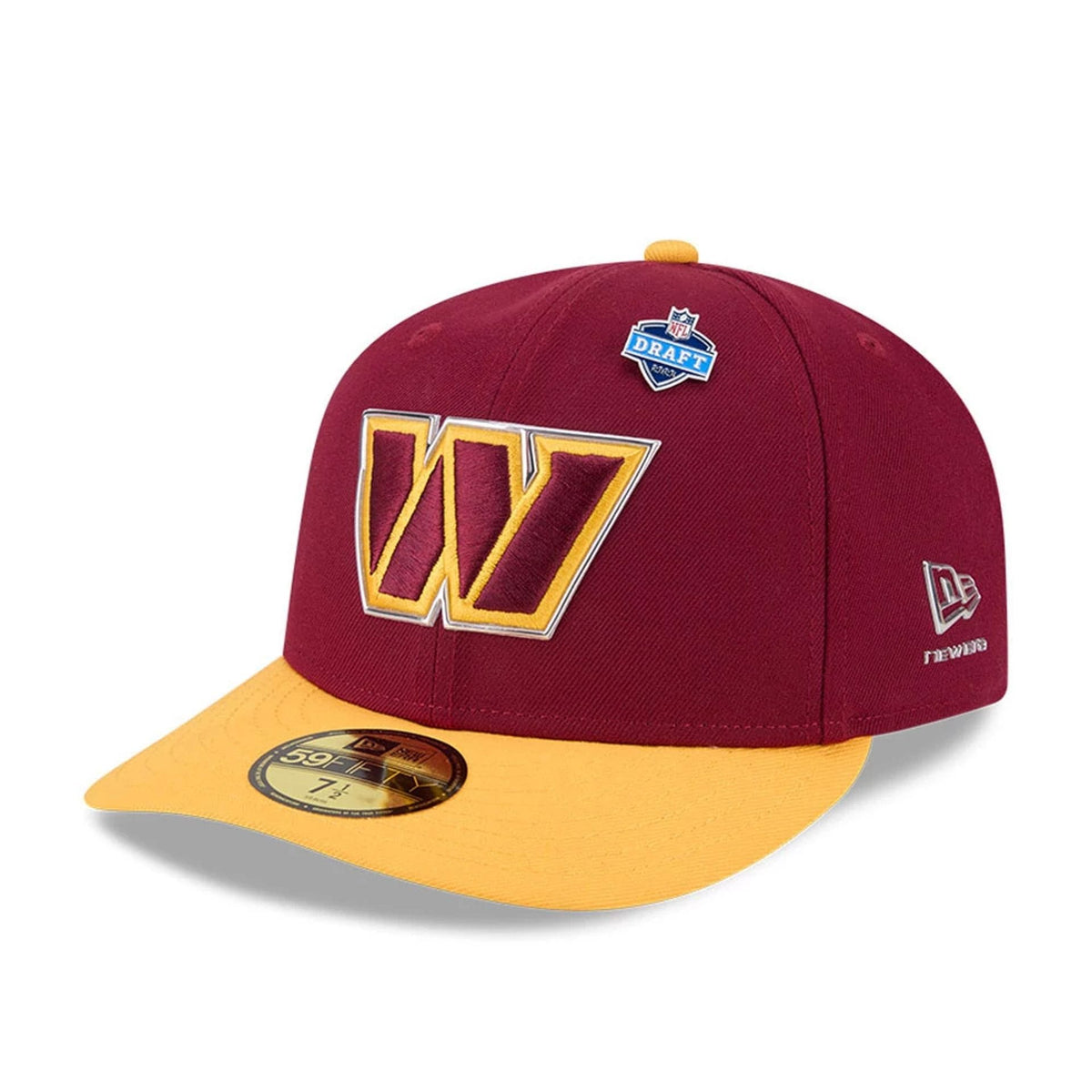 Washington Commanders NFL Draft 2026 Dark Red 59FIFTY Fitted Cap-klyvox