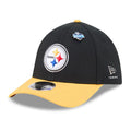 Pittsburgh Steelers NFL Draft 2026 Black 39THIRTY M-Crown Stretch Fit Cap-klyvox