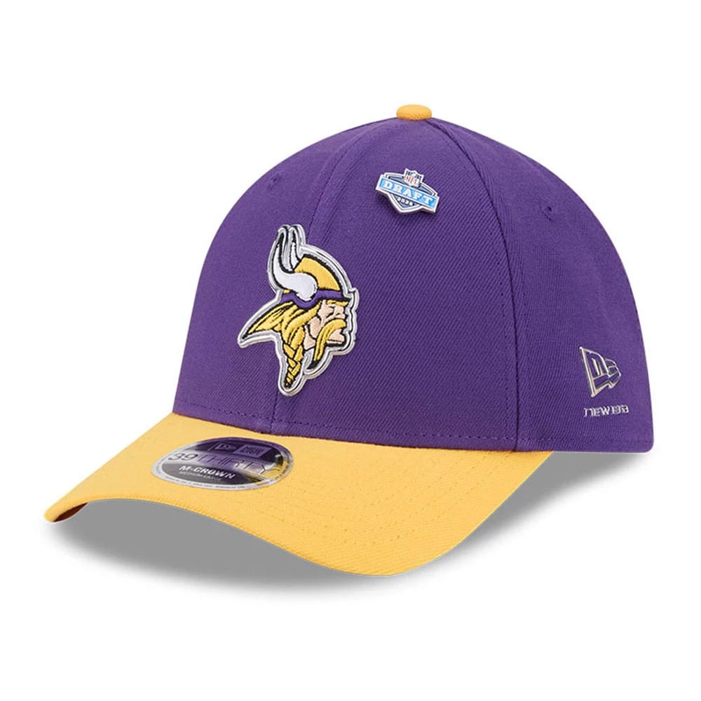 Minnesota Vikings NFL Draft 2026 Purple 39THIRTY M-Crown Stretch Fit Cap-klyvox