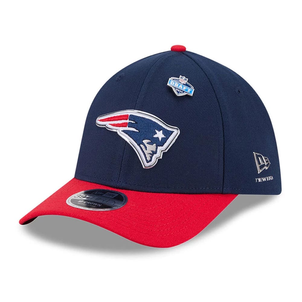 Patriots NFL Draft 2026 Dark Blue 39THIRTY M-Crown Stretch Fit Cap-klyvox