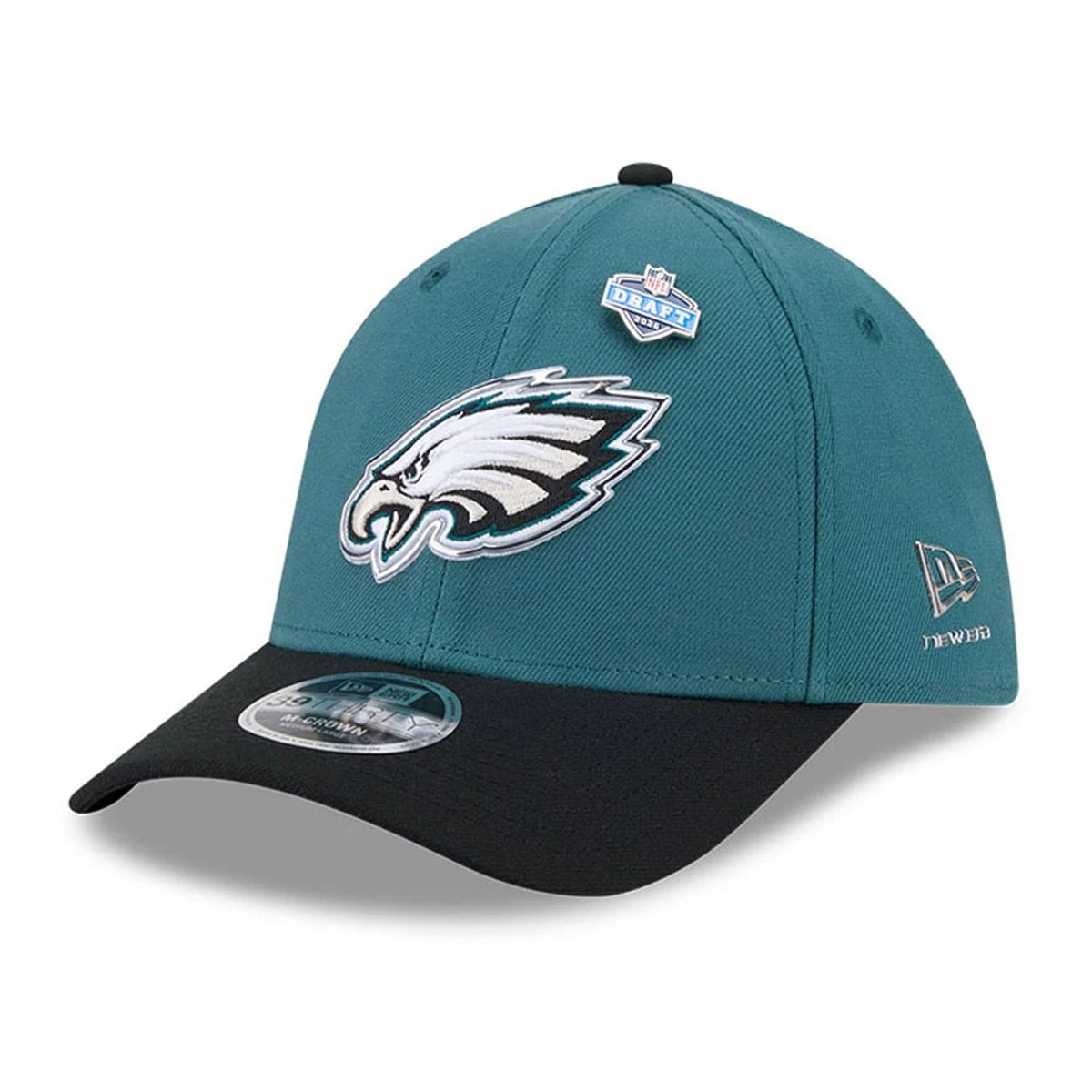 Eagles NFL Draft 2026 Dark Green 39THIRTY M-Crown Stretch Fit Cap-klyvox