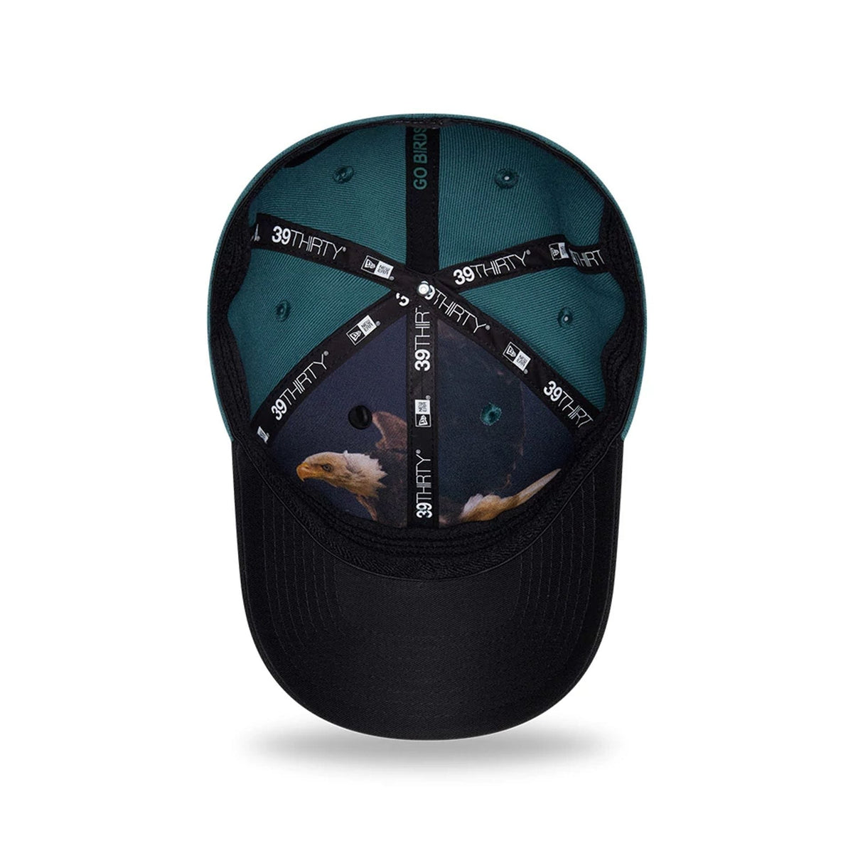 Eagles NFL Draft 2026 Dark Green 39THIRTY M-Crown Stretch Fit Cap-klyvox